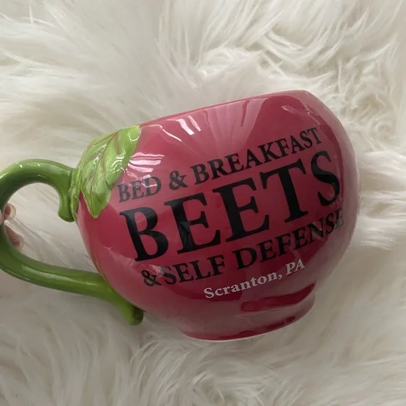 The Office Schrute Farms Beets Sculpted Ceramic 20oz Mug - Picture 3 of 12